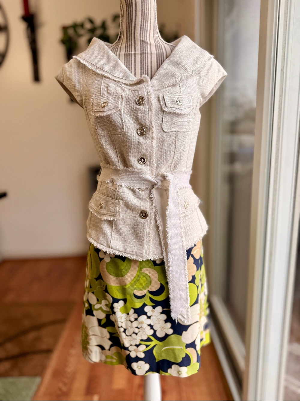 White House Black Market Jacket with J Crew Skirt